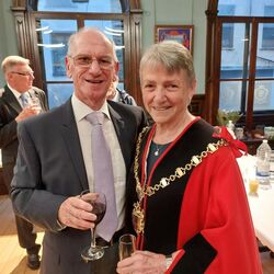 Mayor Julia Dunlop and her husbend Jim