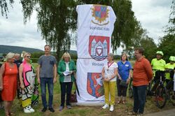 Altstadtfest in Rinteln 11 - 13. Aug. 2023 Einweihung der Partnerschaftsstele am Weserradweg