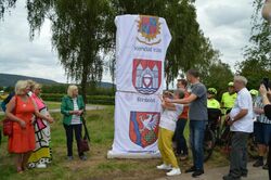 Altstadtfest in Rinteln 11 - 13. Aug. 2023 Einweihung der Partnerschaftsstele am Weserradweg