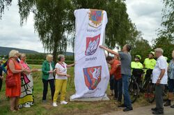 Altstadtfest in Rinteln 11 - 13. Aug. 2023 Einweihung der Partnerschaftsstele am Weserradweg