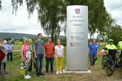Altstadtfest in Rinteln 11 - 13. Aug. 2023 Einweihung der Partnerschaftsstele am Weserradweg