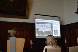 Empfang im Rathaus mit Einweihung des Gedenksteins