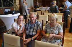 Empfang im Rathaus mit Einweihung des Gedenksteins