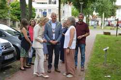 Empfang im Rathaus mit Einweihung des Gedenksteins
