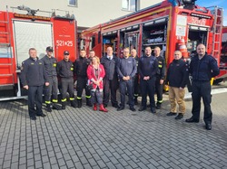 Besuch und Geschenkübergabe bei der Kreisfeuerwehr Slawno
