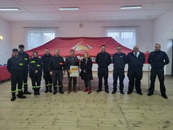 Besuch und Geschenkübergabe bei der iwilligen Feuerwehr Slawsko