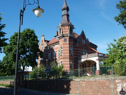 Noch viel zu tun: Die heruntergekommene Villa des einstigen deutschen Brauereibesitzers soll zum Verwaltungssitz der Landgemeinde Slawno werden, die derzeit noch mit im Rathaus der Stadt Slawno untergebracht ist. Foto: dil