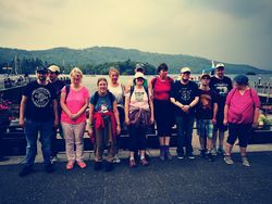  Die Lebenshilfe-Grupe aus Rinteln bei einem Ausflug an den Windermere-See. Foto: pr