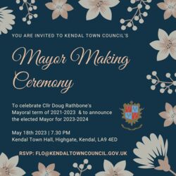 Einladung aus Kendal zum Mayor Making am 18. Mai 2023